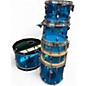 Used 2016 Ludwig 6 Piece Vistalite Blue Drum Kit thumbnail