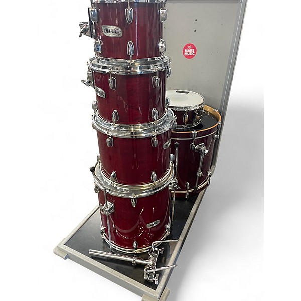 Used Mapex 6 Piece M SERIES CHERRY RED Drum Kit