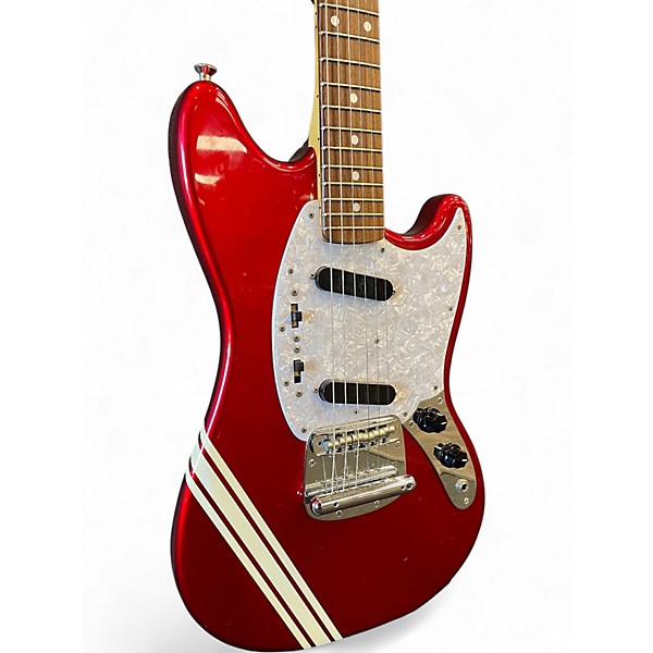 Used 2002 Fender Limited Edition Competition Mustang Candy Apple Red Solid Body Electric Guitar
