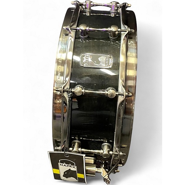Used Mapex 5X14 Black Panther Black Widow Snare Black Drum