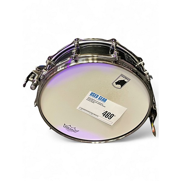 Used Mapex 5X14 Black Panther Black Widow Snare Black Drum
