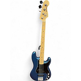 Used 2021 Fender American Performer Jazz Bass satin lake placid blue Electric Bass Guitar