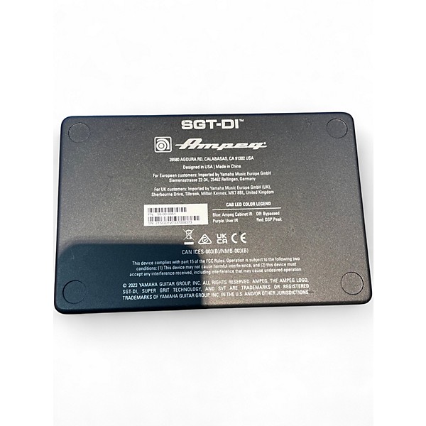 Used Ampeg SGT-DI Bass Preamp