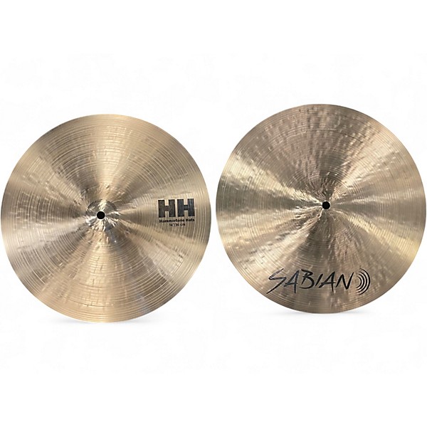 Used SABIAN 14in Jeff Hamilton HH Hammertone Hat Pair Cymbal