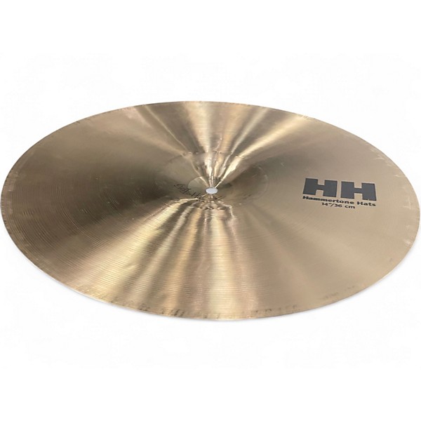 Used SABIAN 14in Jeff Hamilton HH Hammertone Hat Pair Cymbal