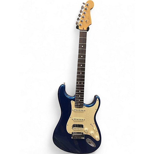 Used 2021 Fender American Ultra Stratocaster HSS Cobra Blue Solid Body Electric Guitar