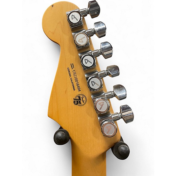 Used 2021 Fender American Ultra Stratocaster HSS Cobra Blue Solid Body Electric Guitar