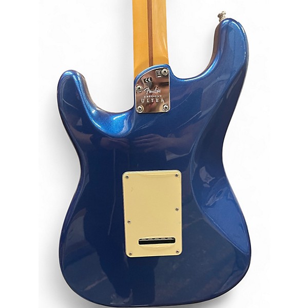 Used 2021 Fender American Ultra Stratocaster HSS Cobra Blue Solid Body Electric Guitar