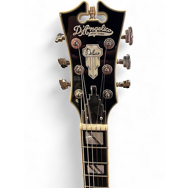 Used D'Angelico Deluxe Bedford SH Desert Gold Hollow Body Electric Guitar