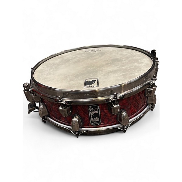 Used Mapex 14X4.5 Black Panther Versatus Russ Miller Signature Cherry Burl Drum