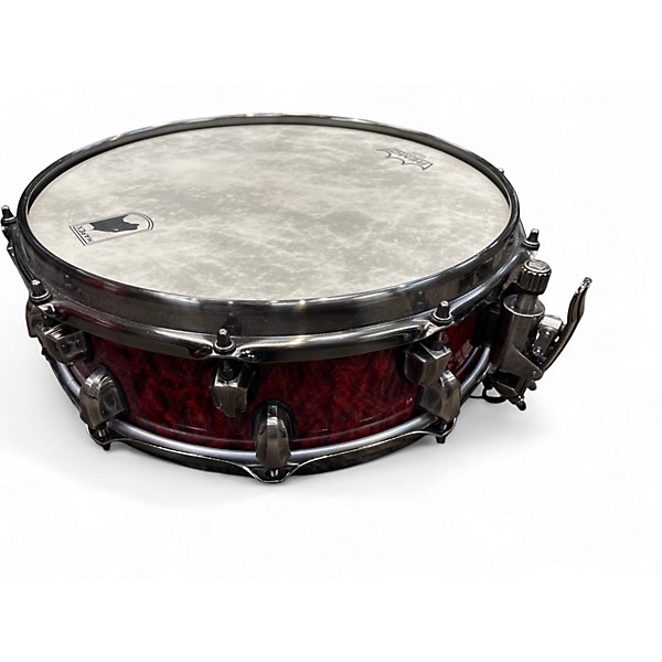 Used Mapex 14X4.5 Black Panther Versatus Russ Miller Signature Cherry Burl Drum
