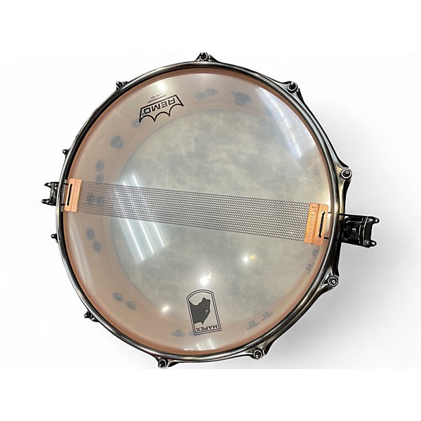 Used Mapex 14X4.5 Black Panther Versatus Russ Miller Signature Cherry Burl Drum