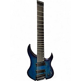 Used Legator Ghost Overdrive 8 Multi Scale Blue Solid Body Electric Guitar