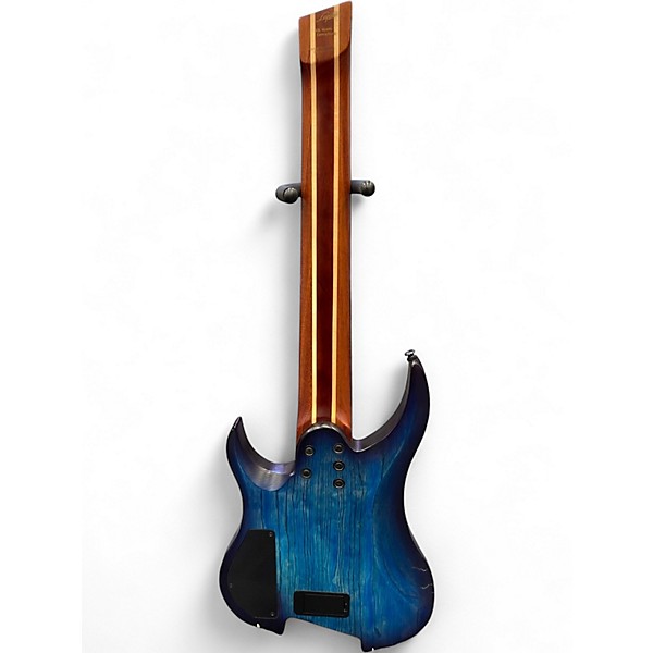 Used Legator Ghost Overdrive 8 Multi Scale Blue Solid Body Electric Guitar