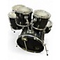 Used Pearl 7 Piece EXPORT SERIES 7 PIECE SHELLPACK Black Drum Kit