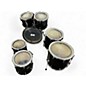 Used Pearl 7 Piece EXPORT SERIES 7 PIECE SHELLPACK Black Drum Kit