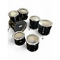 Used Pearl 7 Piece EXPORT SERIES 7 PIECE SHELLPACK Black Drum Kit