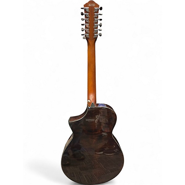 Used Ibanez AEWC4012 Tobacco Sunburst 12 String Acoustic Electric Guitar