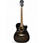 Used Guild om260-ce Trans Black Acoustic Guitar thumbnail