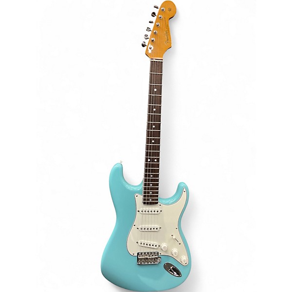Used Fender Artist Series Eric Johnson Stratocaster Tropical Turquoise Solid Body Electric Guitar