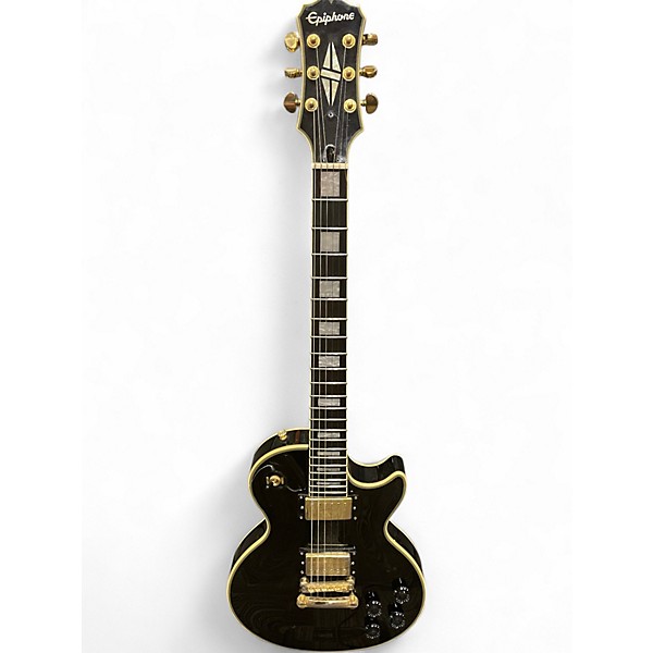 Used Epiphone Les Paul Custom Black Solid Body Electric Guitar