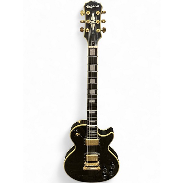 Used Epiphone Les Paul Custom Black Solid Body Electric Guitar
