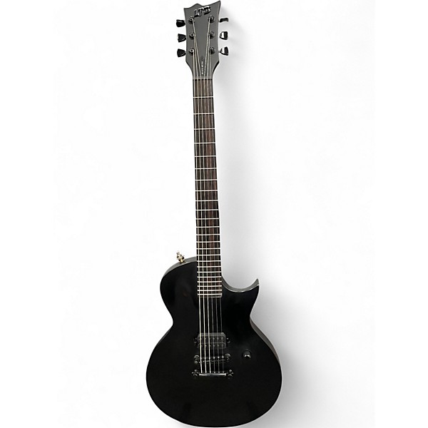 Used ESP ec black metal Satin Black Solid Body Electric Guitar