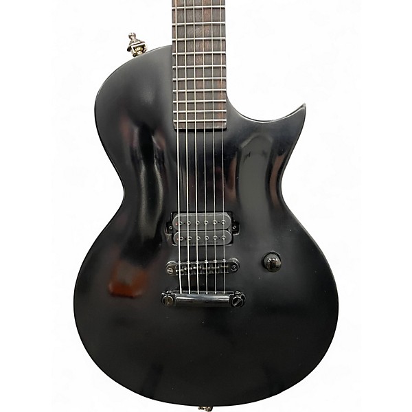 Used ESP ec black metal Satin Black Solid Body Electric Guitar