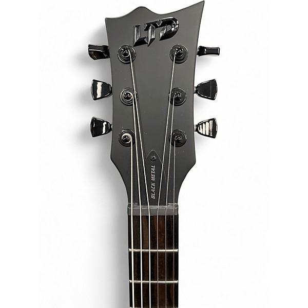 Used ESP ec black metal Satin Black Solid Body Electric Guitar