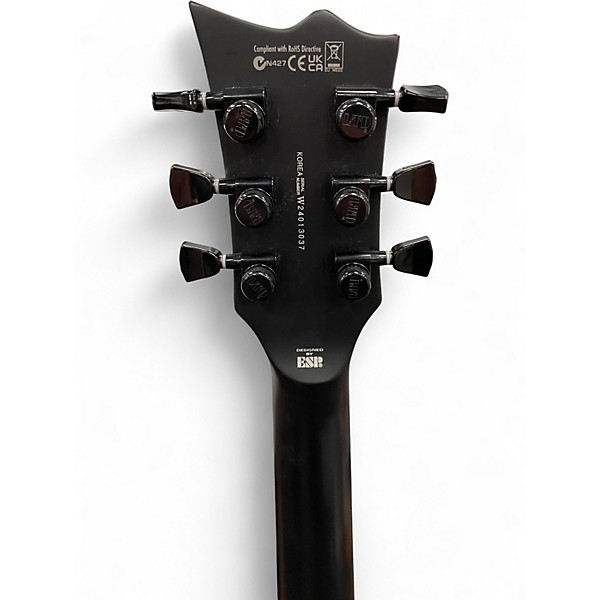 Used ESP ec black metal Satin Black Solid Body Electric Guitar