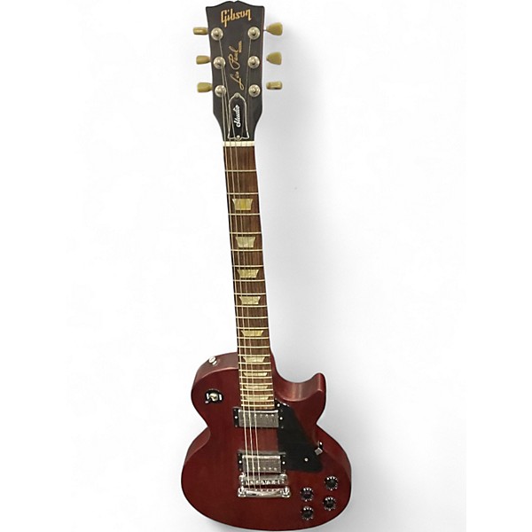 Used 2008 Gibson Les Paul Studio Wine Red Solid Body Electric Guitar