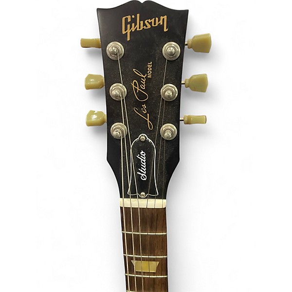 Used 2008 Gibson Les Paul Studio Wine Red Solid Body Electric Guitar