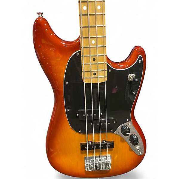 Used Fender Player II Mustang Bass Tobacco Sunburst Electric Bass Guitar
