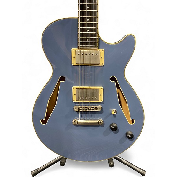 Used D'Angelico EX-SS Tour Slate Blue Hollow Body Electric Guitar