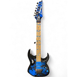 Used Ibanez JEM77P Blue Floral Solid Body Electric Guitar