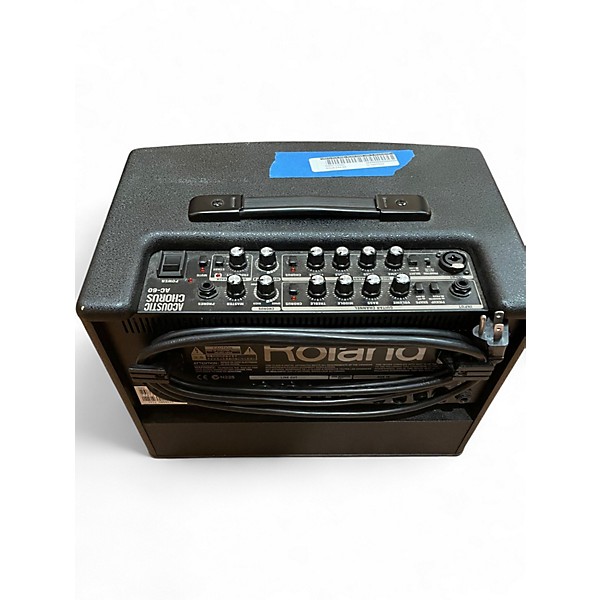 Used Roland AC60 60W 2X6.5 Acoustic Guitar Combo Amp