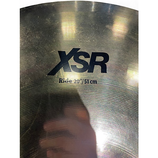 Used SABIAN 20in XSR RIDE CYMBAL Cymbal