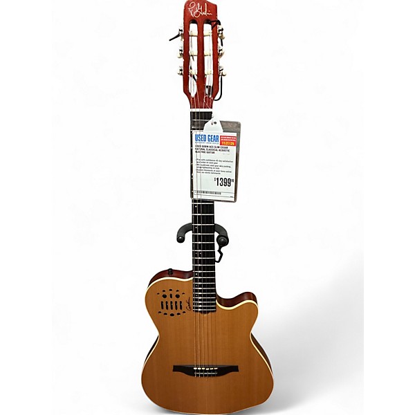 Used Godin ACS SLIM CEDAR NATURAL Classical Acoustic Electric Guitar