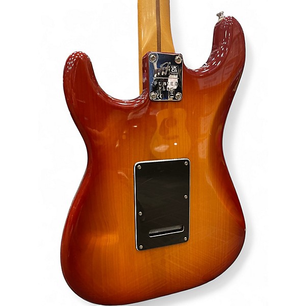 Used Fender Player Plus Stratocaster Amber Solid Body Electric Guitar