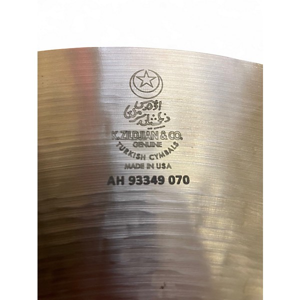 Used Zildjian 16in K Custom Hybrid Crash Cymbal