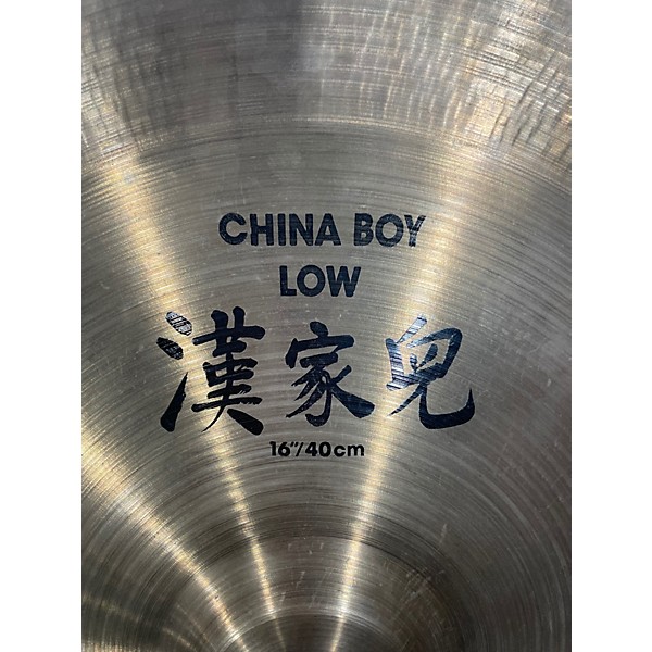 Used Zildjian 16in Low China Boy Cymbal