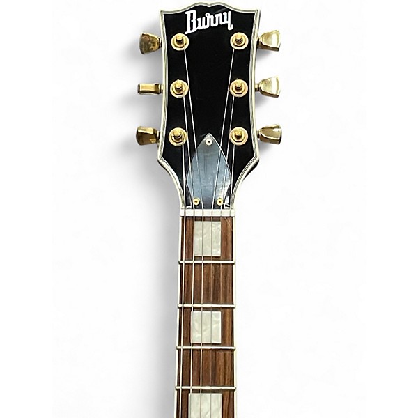 Vintage 1970s Burny LP TYPE Black Solid Body Electric Guitar