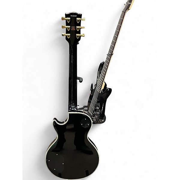 Vintage 1970s Burny LP TYPE Black Solid Body Electric Guitar