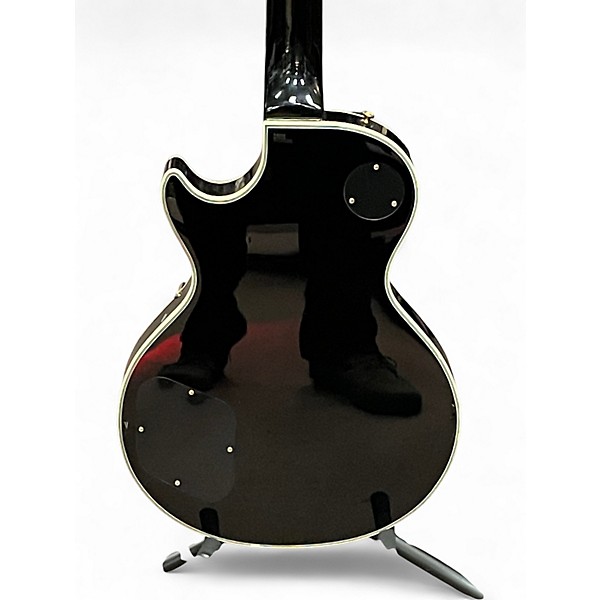 Vintage 1970s Burny LP TYPE Black Solid Body Electric Guitar