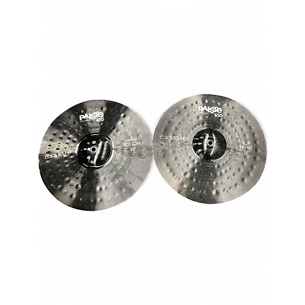 Used Paiste 14in 400 Color Sound Pair Cymbal