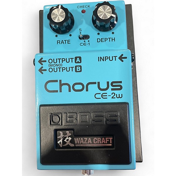 Used BOSS CE2W Waza Craft Chorus Effect Pedal