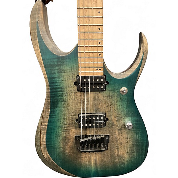 Used Ibanez RGD61AL STAINED SAPHIRE BLUE BURST Solid Body Electric Guitar