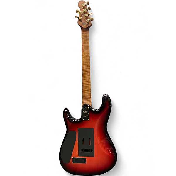 Used Ernie Ball Music Man Jason Richardson Cutlass Rorschach Red Solid Body Electric Guitar