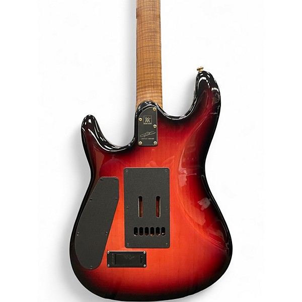 Used Ernie Ball Music Man Jason Richardson Cutlass Rorschach Red Solid Body Electric Guitar