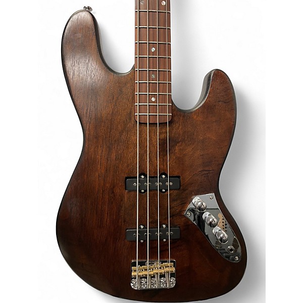 Used Reuter Guitars Jazz Bass Walnut Electric Bass Guitar